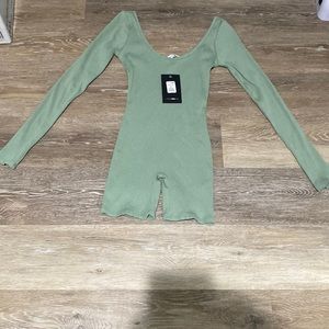 Daisy snatched ribbed romper